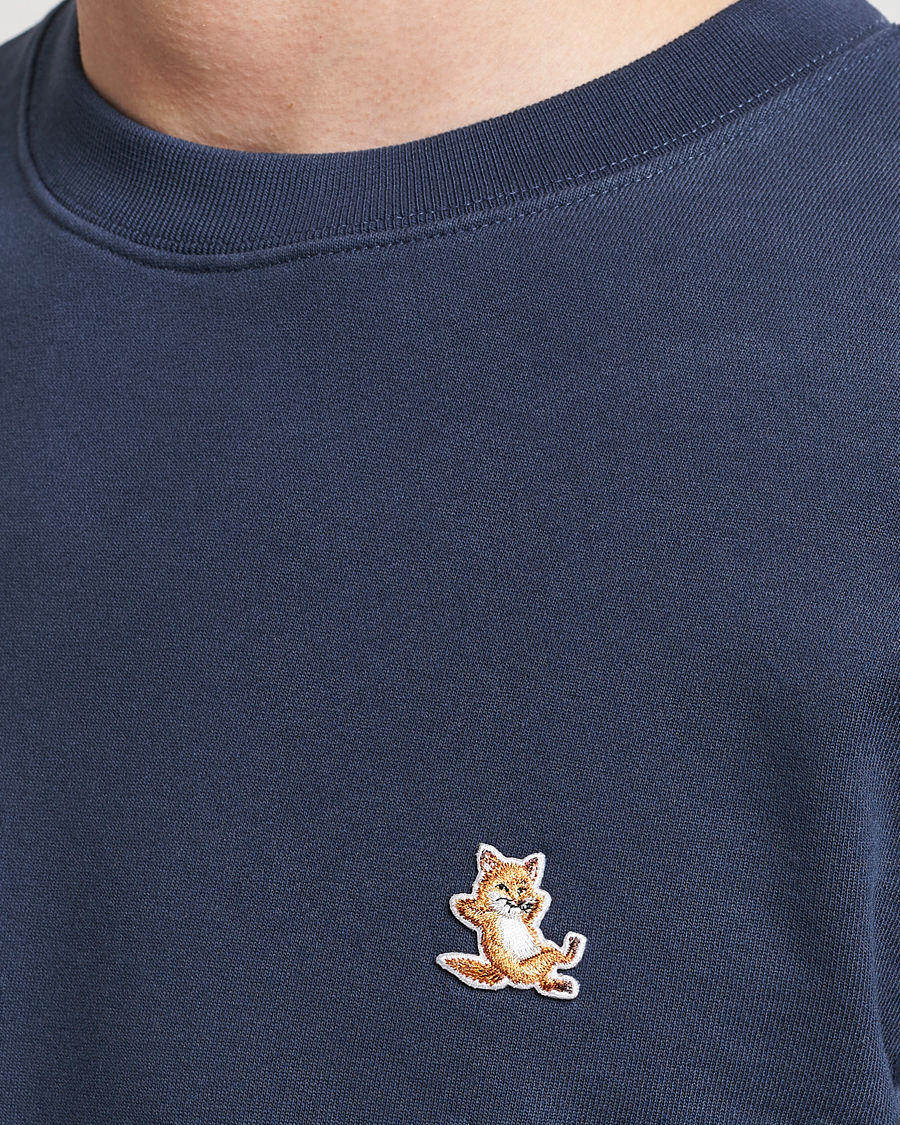 Men | Sweaters & Knitwear | Maison Kitsuné | Chillax Fox Sweatshirt Ink Blue