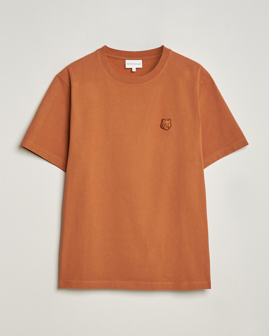 Men | T-Shirts | Maison Kitsuné | Tonal Fox Head T-Shirt Tobacco