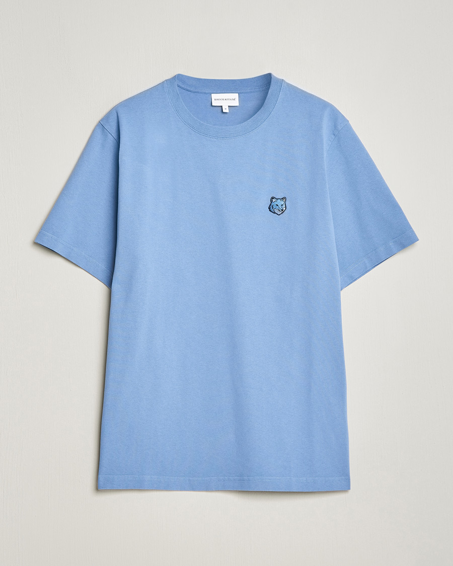 Men | T-Shirts | Maison Kitsuné | Tonal Fox Head T-Shirt Hampton Blue