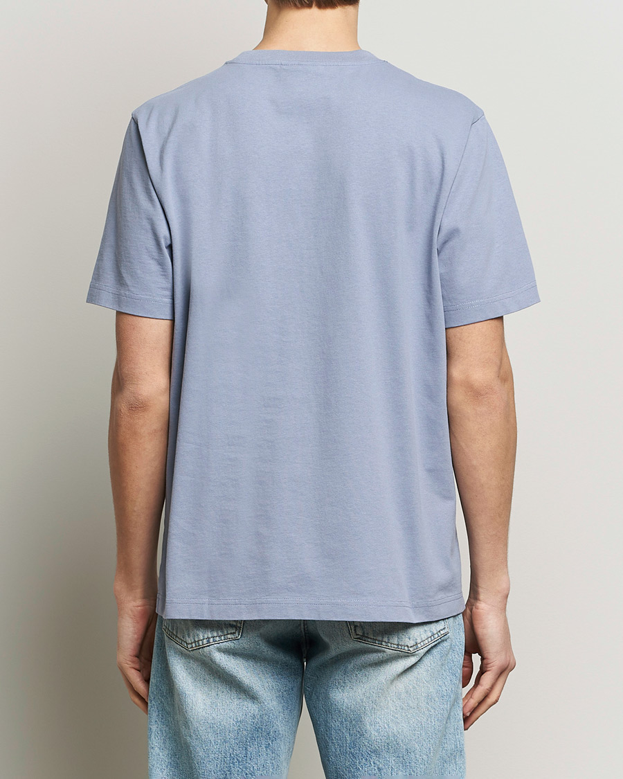 Men | T-Shirts | Maison Kitsuné | Racing Fox T-Shirt Duster Blue