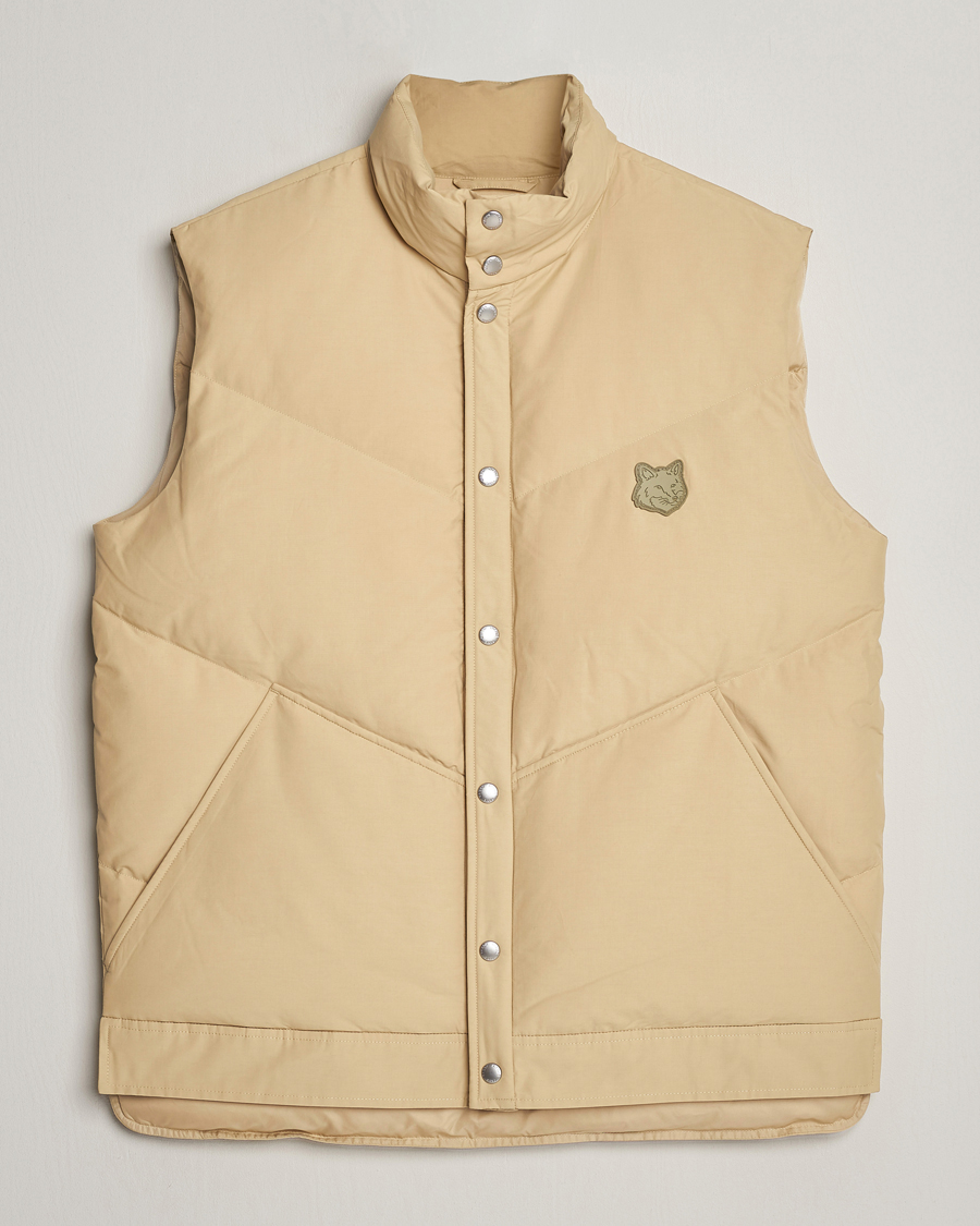 Men | Coats & Jackets | Maison Kitsuné | Tonal Fox Puffer Vest Canvas