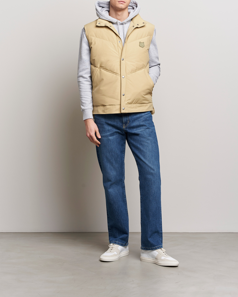 Men | Coats & Jackets | Maison Kitsuné | Tonal Fox Puffer Vest Canvas