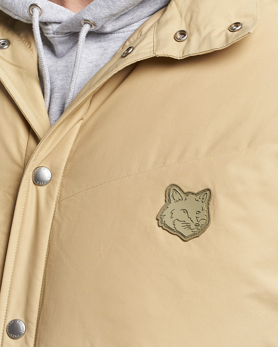 Men | Coats & Jackets | Maison Kitsuné | Tonal Fox Puffer Vest Canvas
