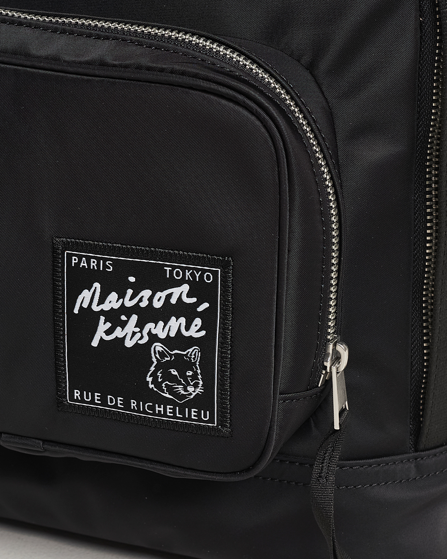 Men | Maison Kitsuné The Traveller Backpack Black | Maison Kitsuné | The Traveller Backpack Black