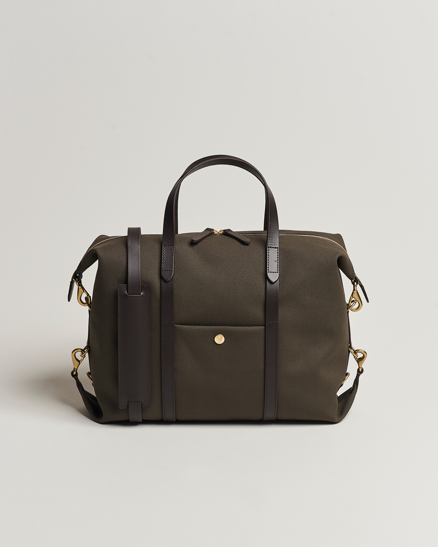Men | Bags | Mismo | M/S Utility Canvas Duffle Bag Army/Dark Brown