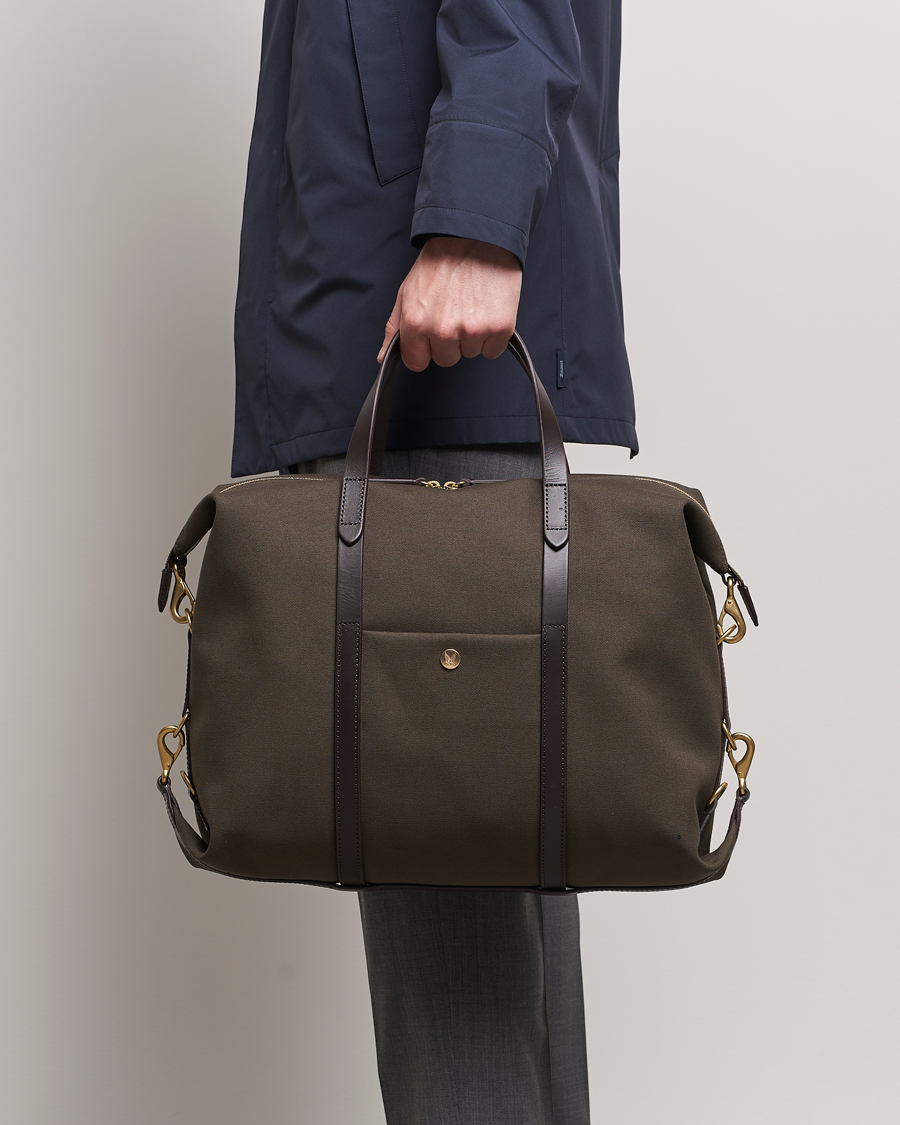 Men | Bags | Mismo | M/S Utility Canvas Duffle Bag Army/Dark Brown