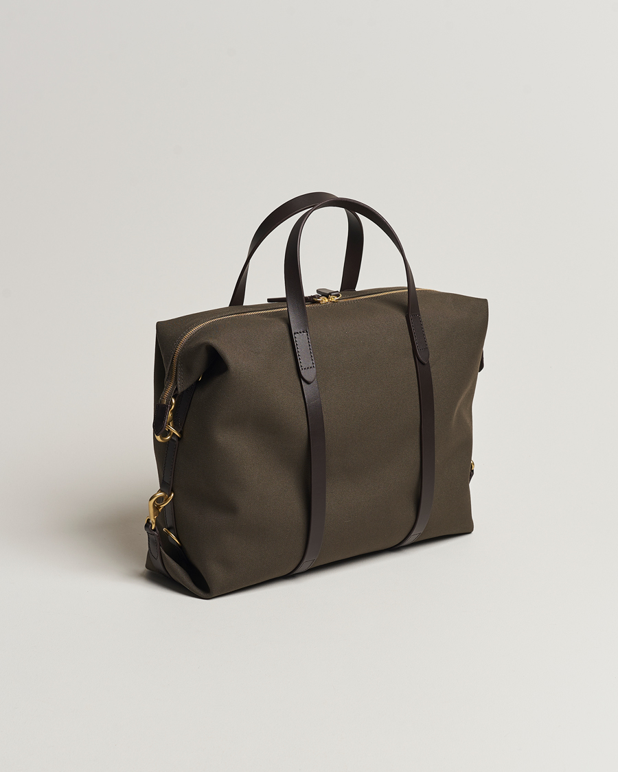 Men | Bags | Mismo | M/S Utility Canvas Duffle Bag Army/Dark Brown