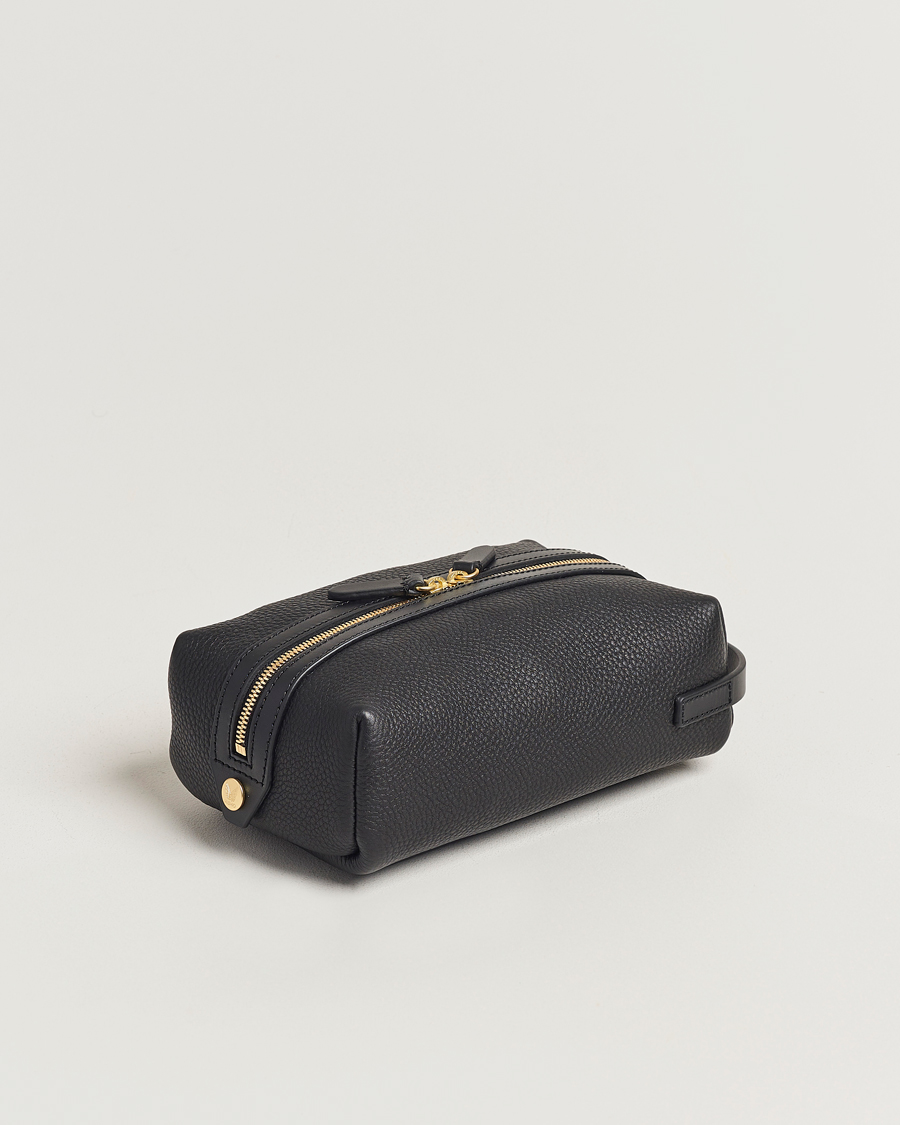 Mies |  | Mismo | Groom Pebbled Leather Washbag Black