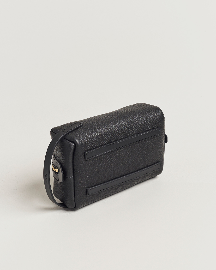 Men | Bags | Mismo | Groom Pebbled Leather Washbag Black