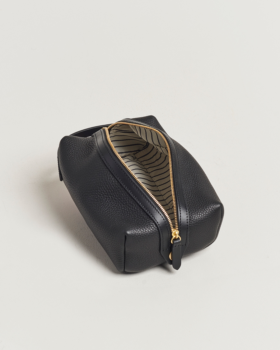 Men | Bags | Mismo | Groom Pebbled Leather Washbag Black