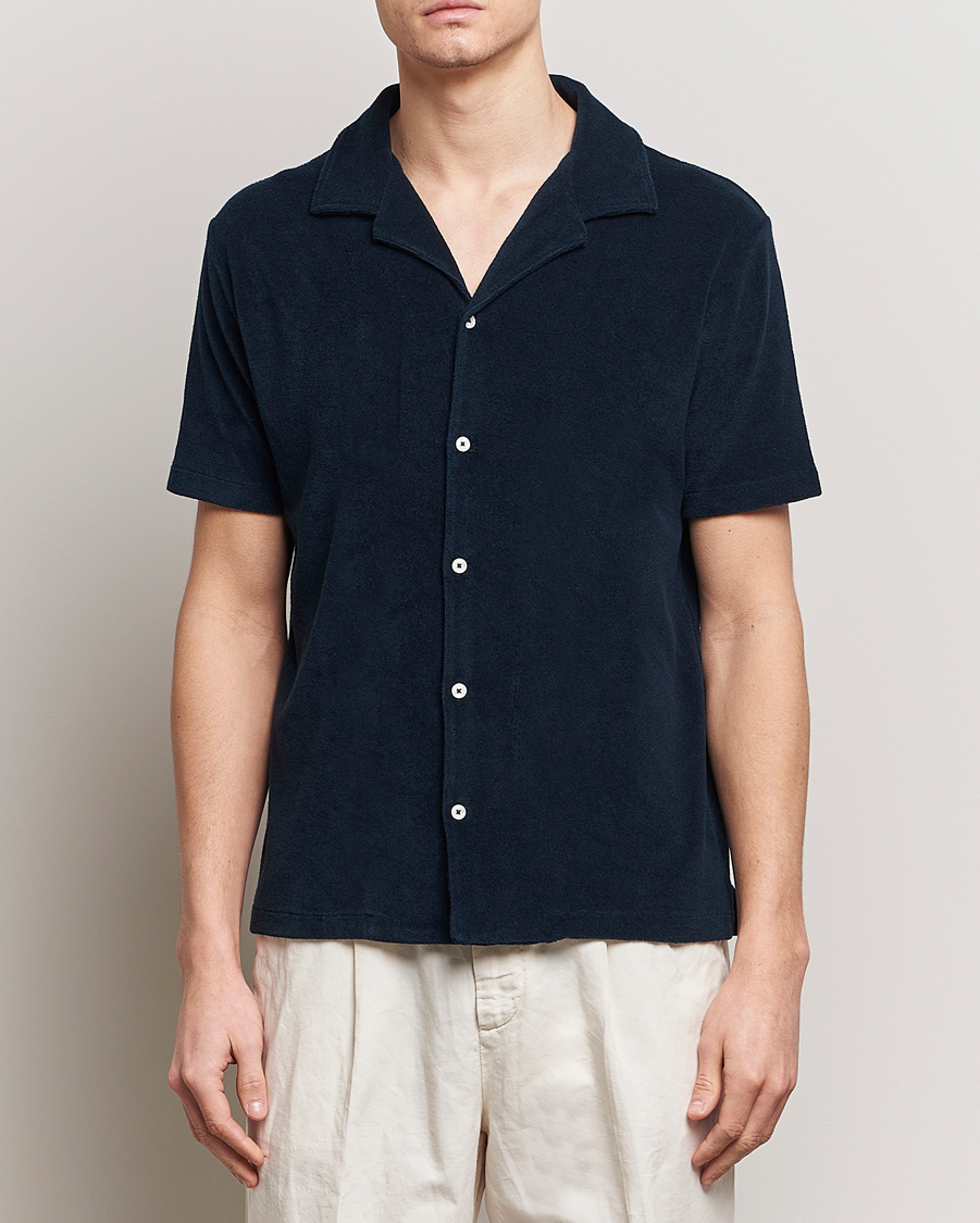 Men | Shirts | Altea | Terry Bowling Shirt Navy
