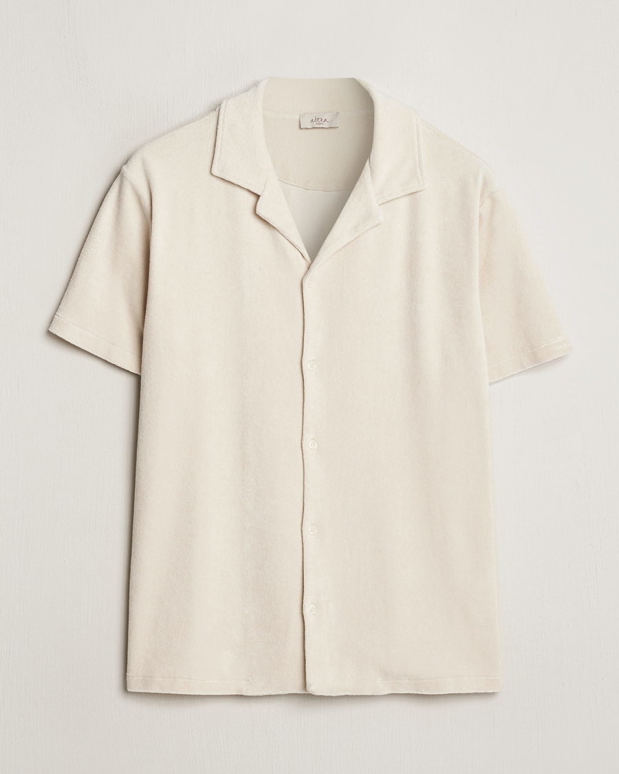 Men | Shirts | Altea | Terry Bowling Shirt Light Beige