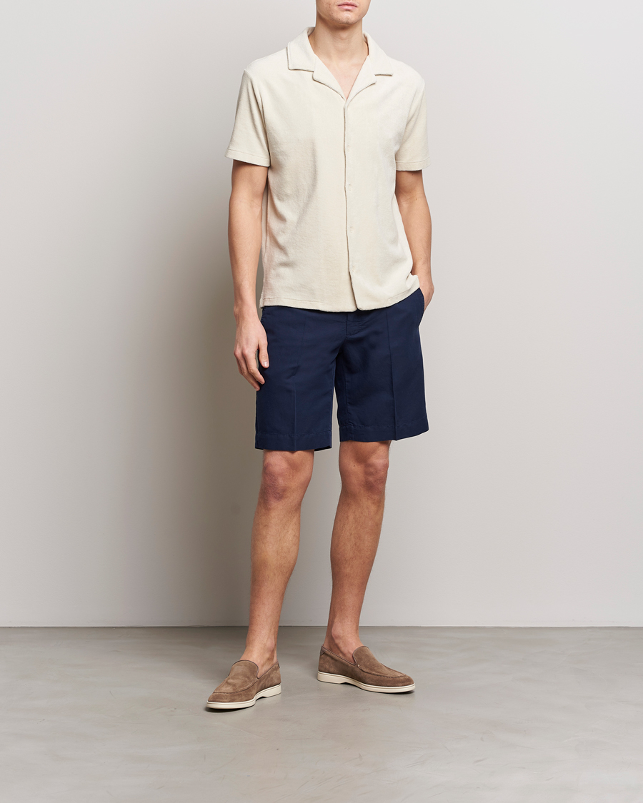 Men | Shirts | Altea | Terry Bowling Shirt Light Beige