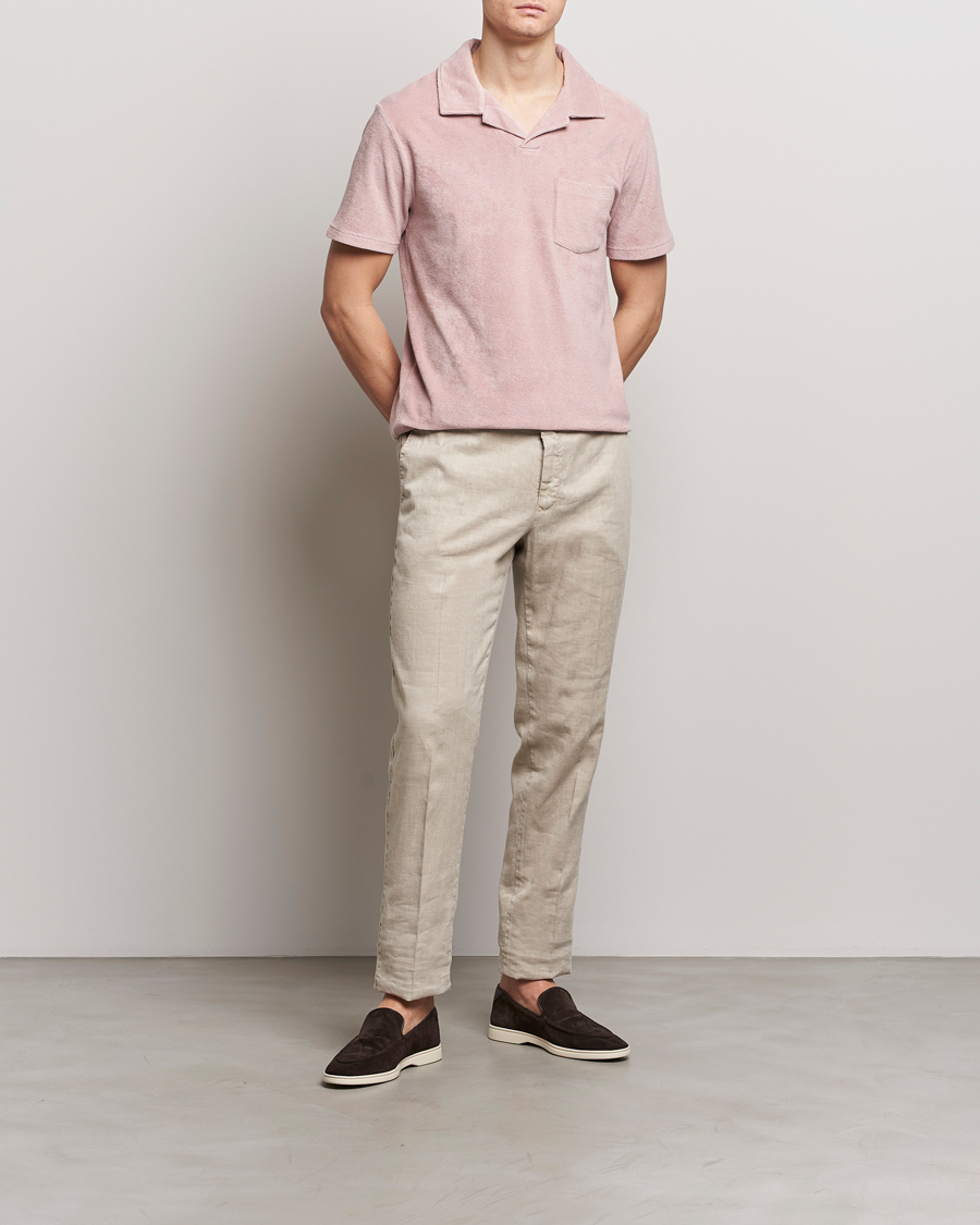 Men | Polo Shirts | Altea | Terry Cotton Polo Rosa
