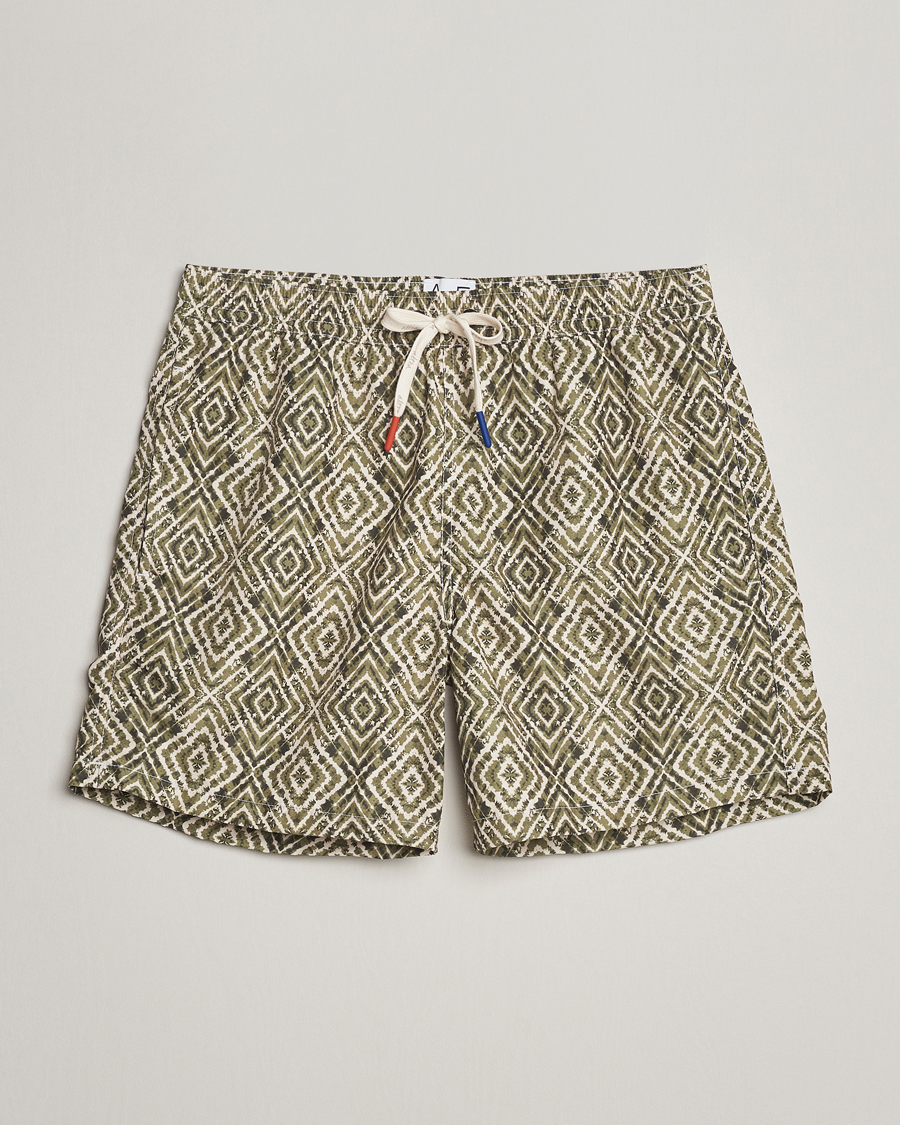 Men | Swimwear | Altea | Printed Swim Shorts Green