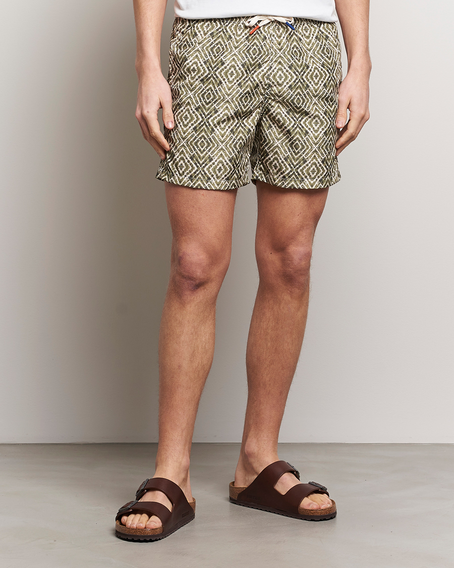Mies |  | Altea | Printed Swim Shorts Green