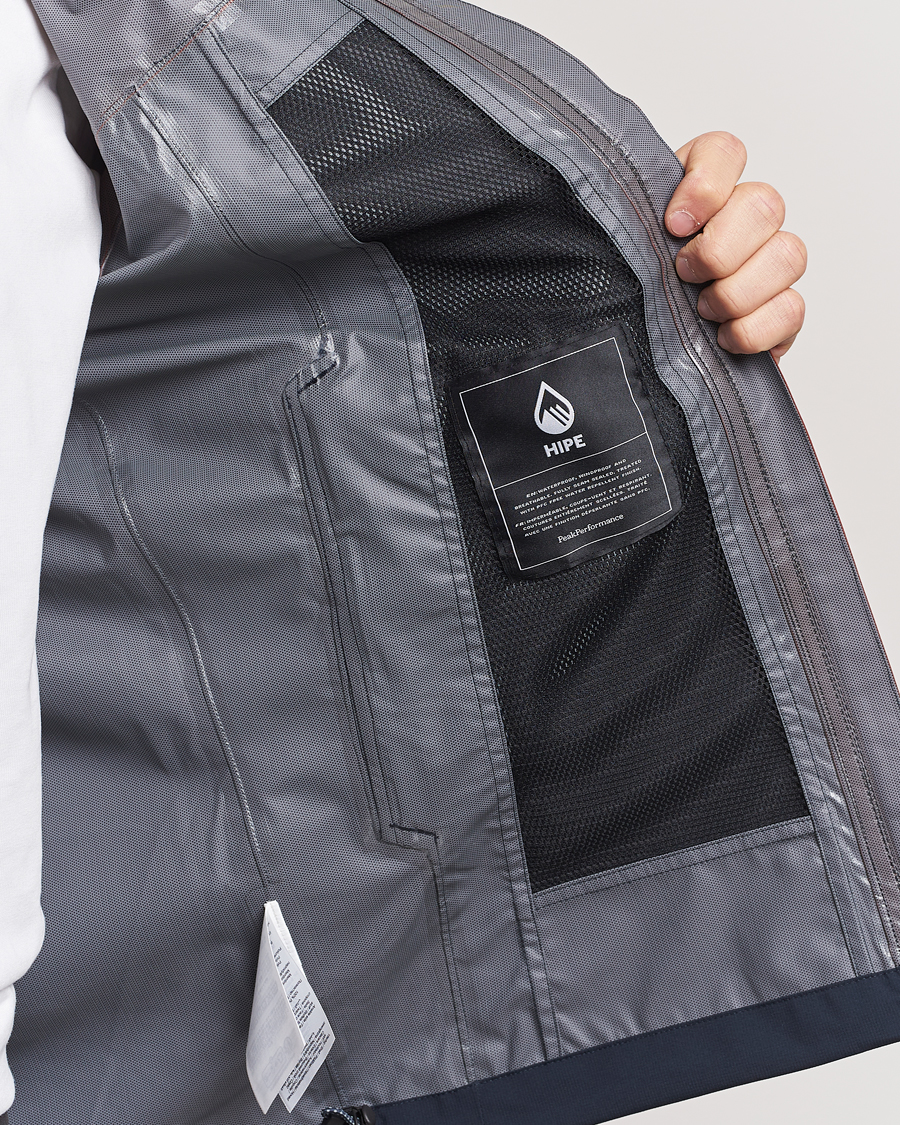 Men | Coats & Jackets | Peak Performance | Trail Hipe Hooded Jacket Spiced/Salute Navy/Desert
