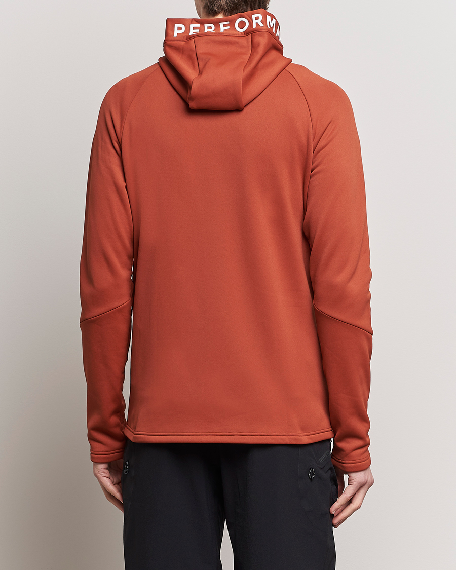 Men | Sweaters & Knitwear | Peak Performance | Rider Hooded Full Zip Spiced
