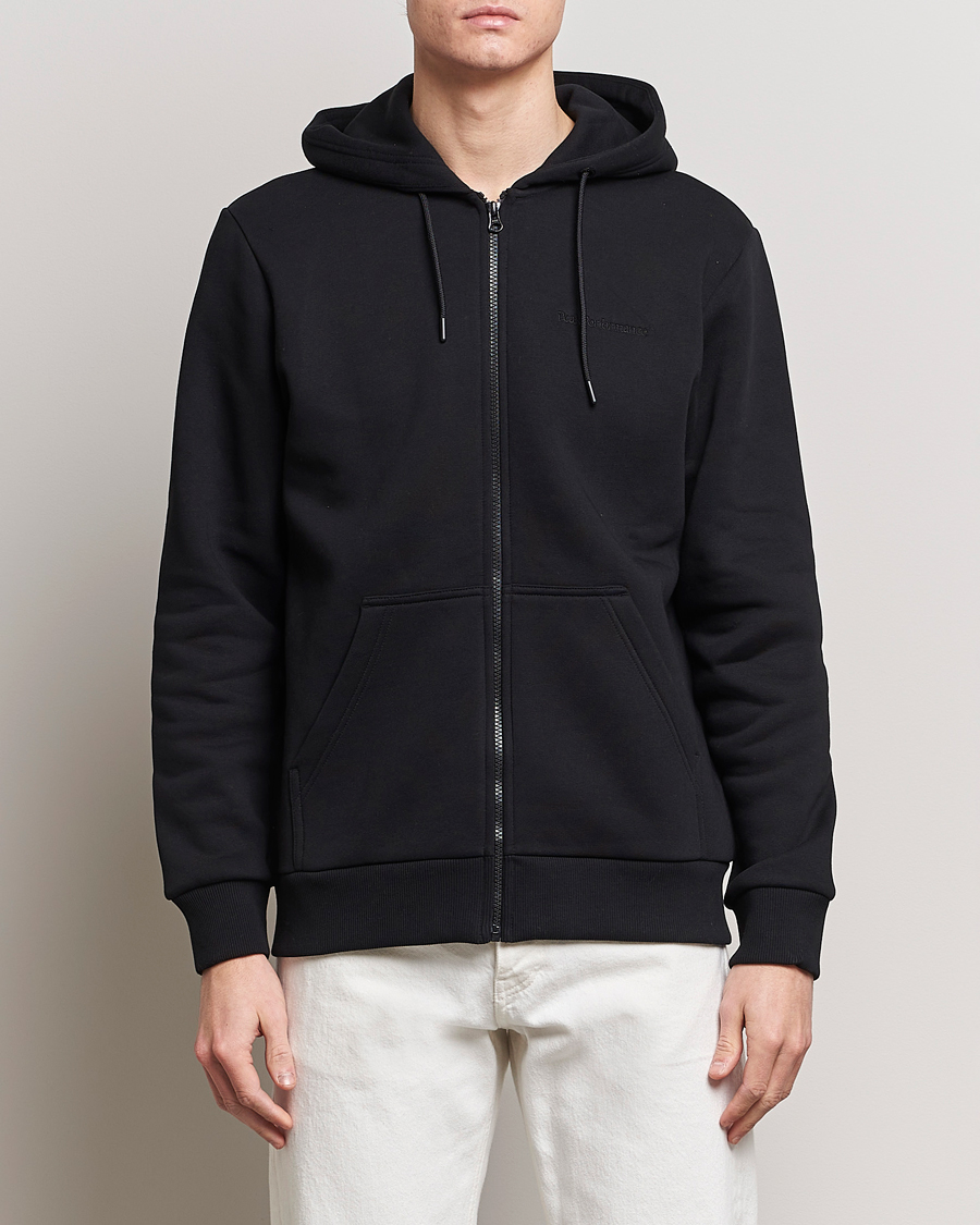 Peak Performance Original Full Zip Hoodie Black at CareOfCarl.com