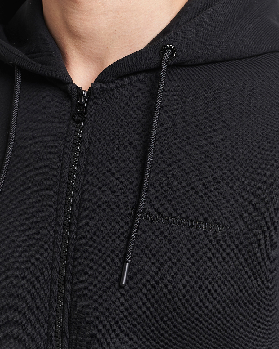 Men | Sweaters & Knitwear | Peak Performance | Original Full Zip Hoodie Black