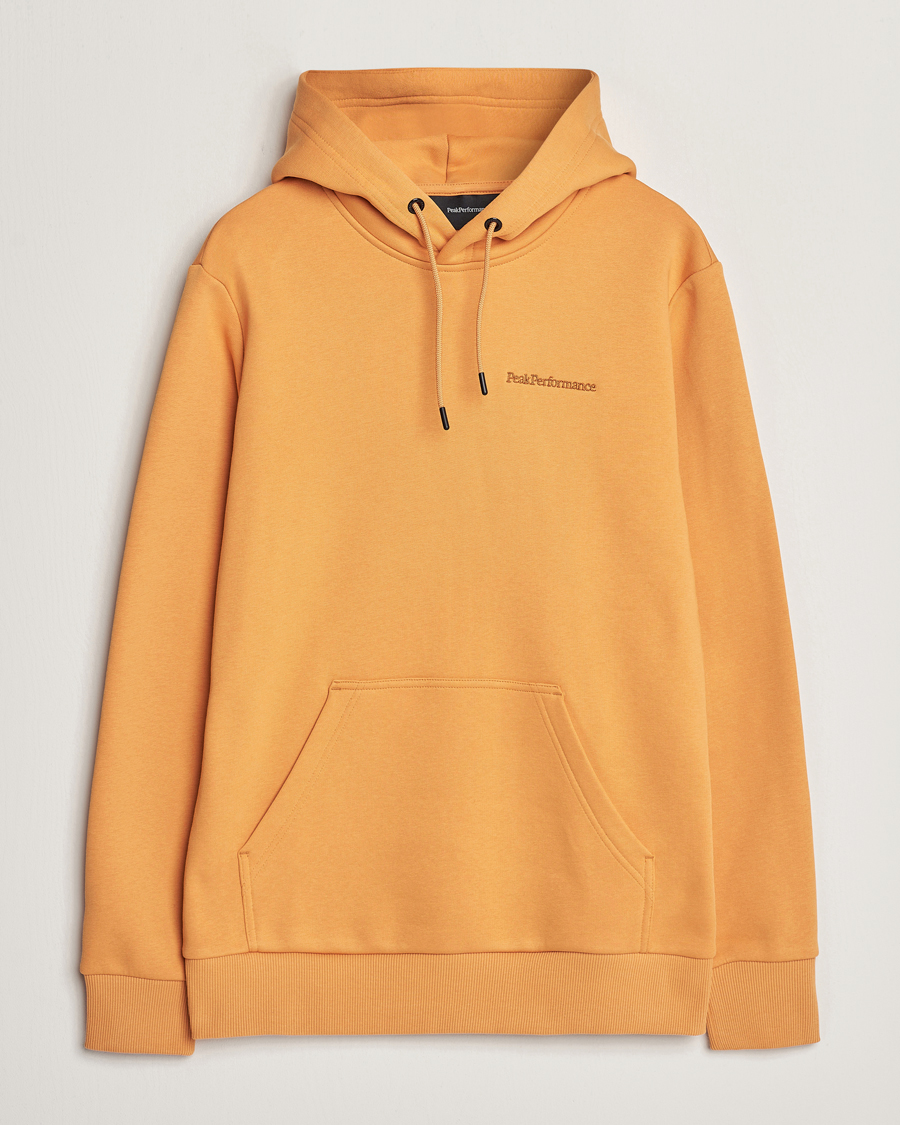Men | Sweaters & Knitwear | Peak Performance | Original Logo Hoodie Desert Blow