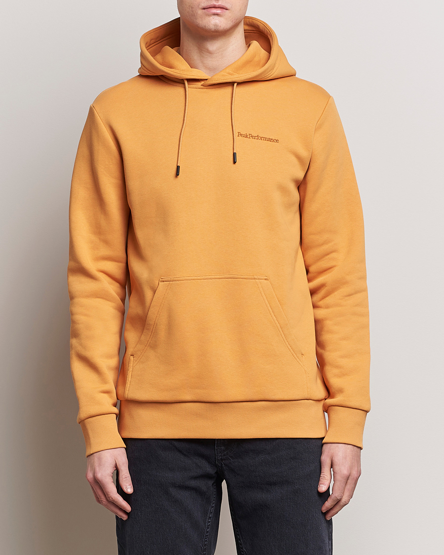 Men | Sweaters & Knitwear | Peak Performance | Original Logo Hoodie Desert Blow