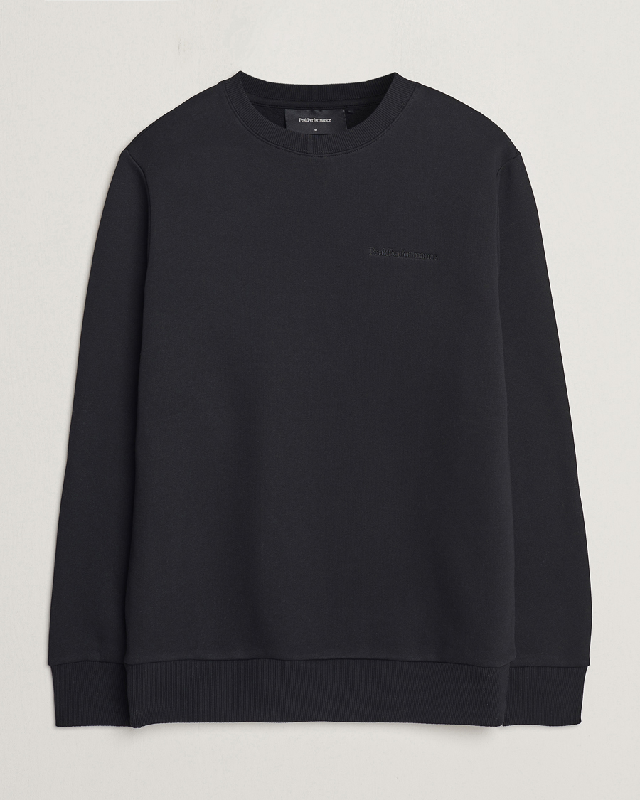 Men | Sweaters & Knitwear | Peak Performance | Original Crew Neck Sweatshirt Black