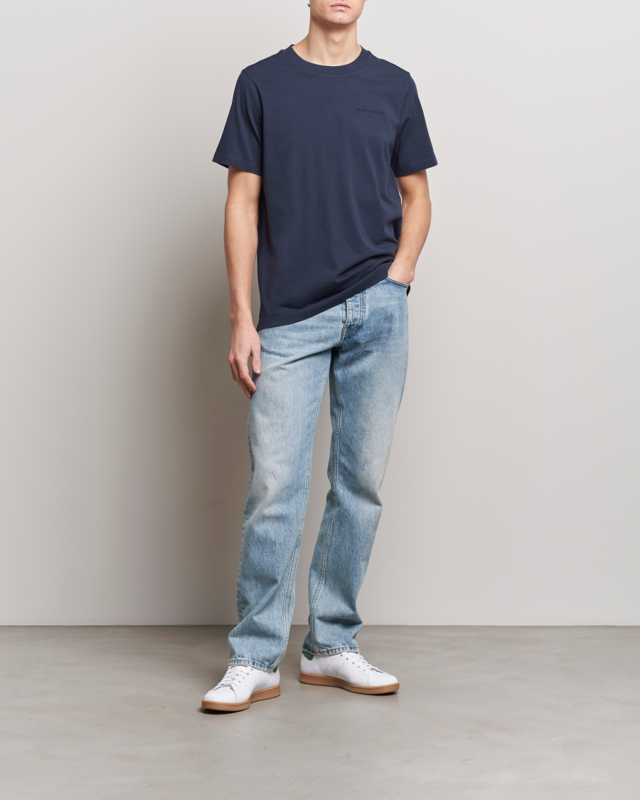 Men | T-Shirts | Peak Performance | Original Crew Neck T-Shirt Blue Shadow