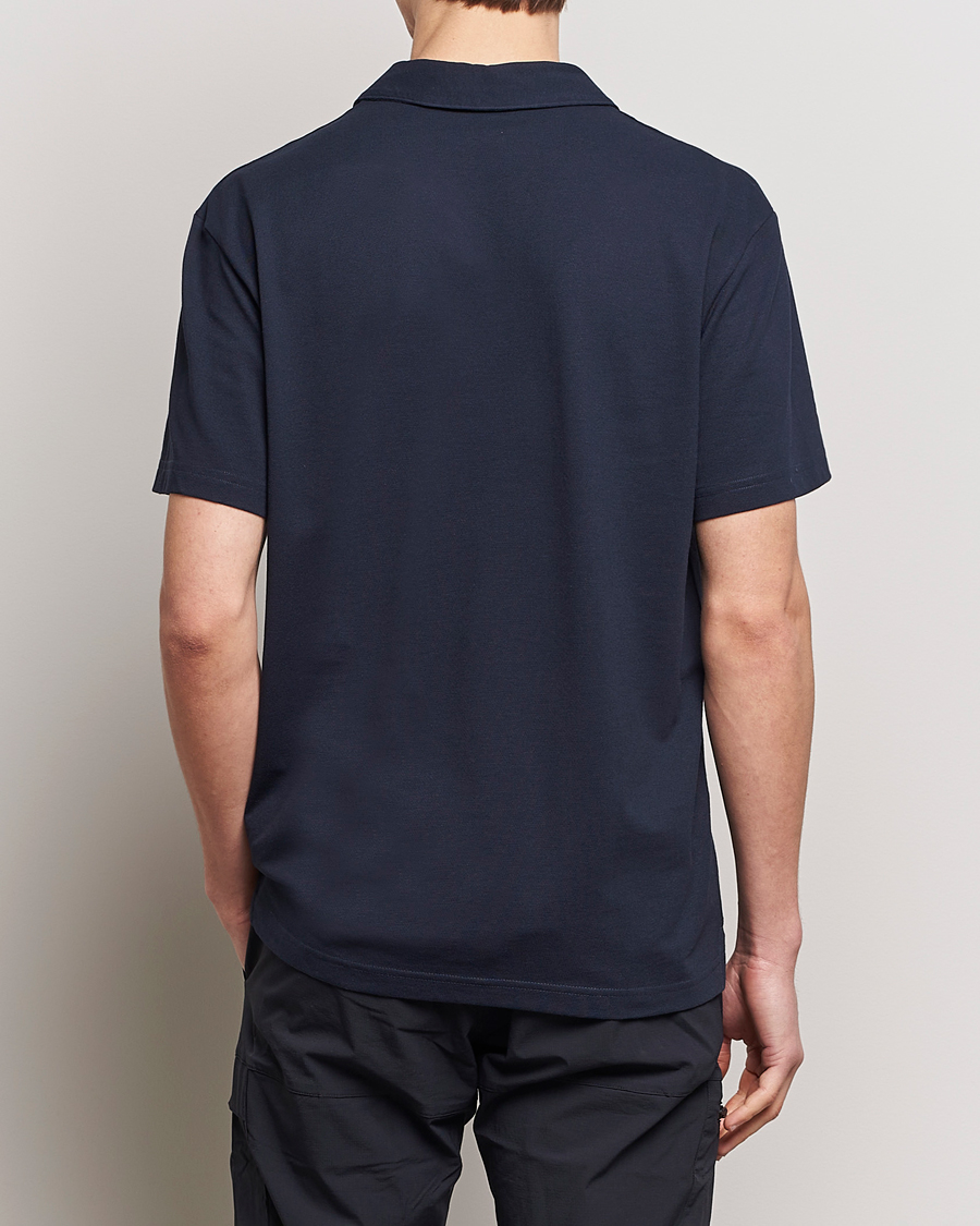 Men | Polo Shirts | Peak Performance | Cotton Coolmax Open Collar Polo Salute Blue