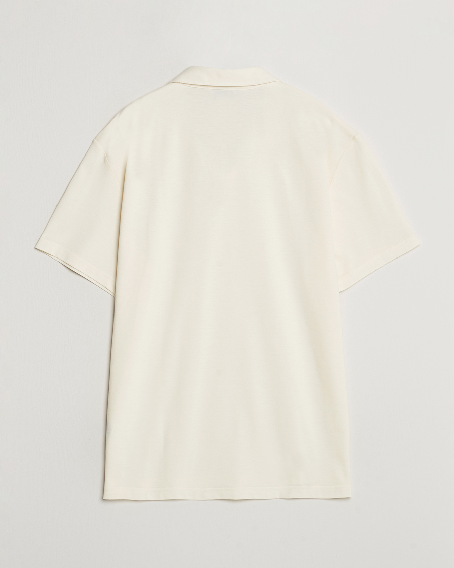 Men | Polo Shirts | Peak Performance | Cotton Coolmax Open Collar Polo Vintage White