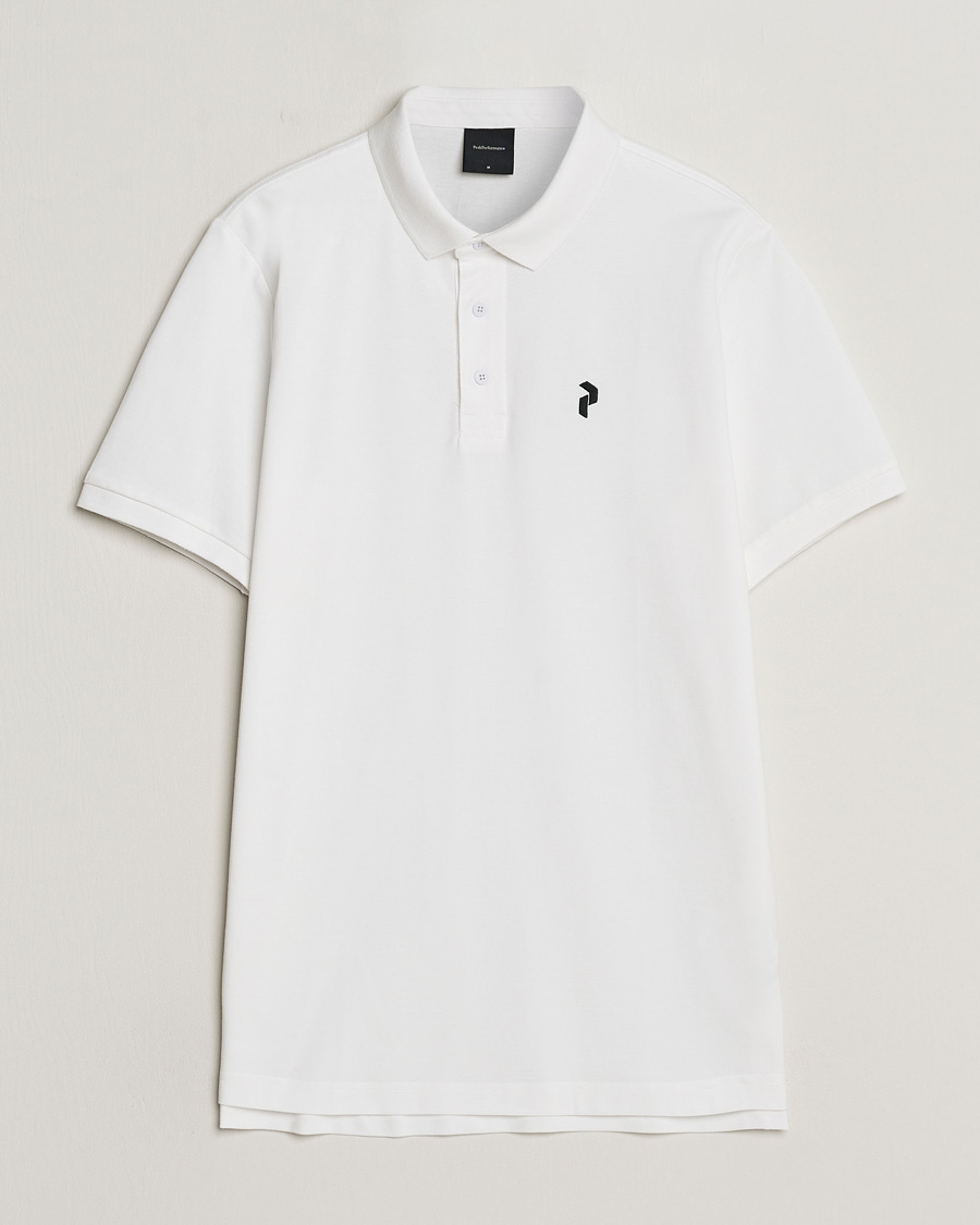 Men | Polo Shirts | Peak Performance | Classic Cotton Polo White