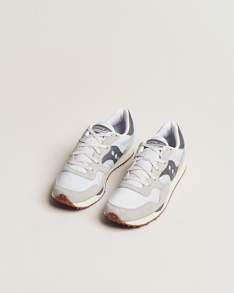 Men | Suede shoes | Saucony | DXN Trainer Sneaker Grey/Dark Grey