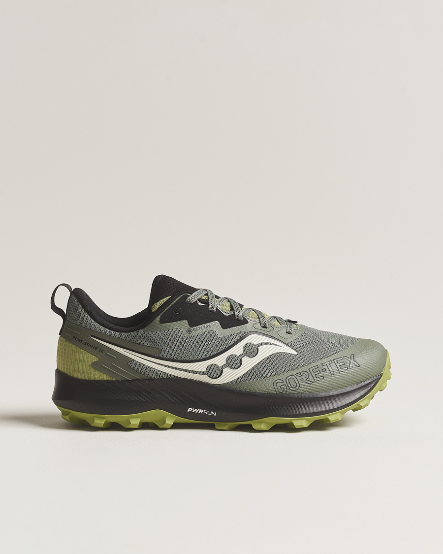 Men | Saucony Peregrine 14 Gore-Tex Trail Sneaker Olive | Saucony | Peregrine 14 Gore-Tex Trail Sneaker Olive