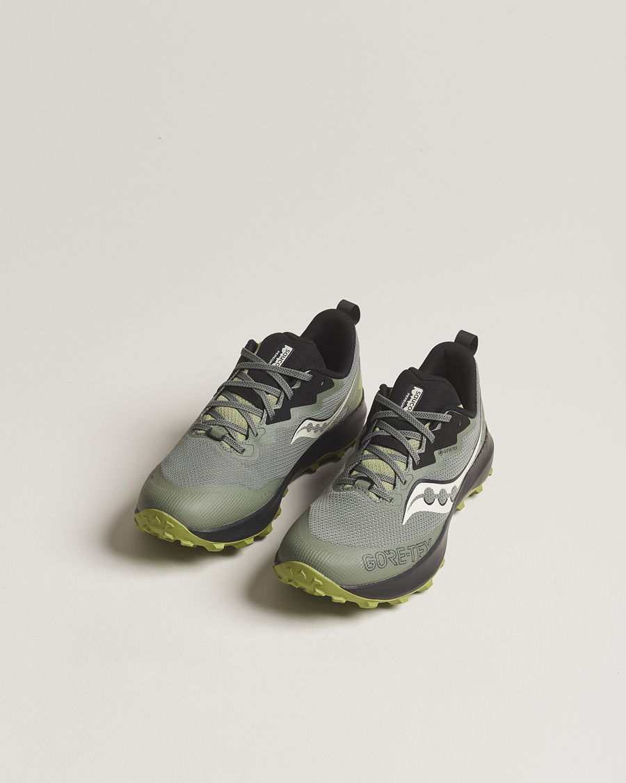 Men | Saucony Peregrine 14 Gore-Tex Trail Sneaker Olive | Saucony | Peregrine 14 Gore-Tex Trail Sneaker Olive