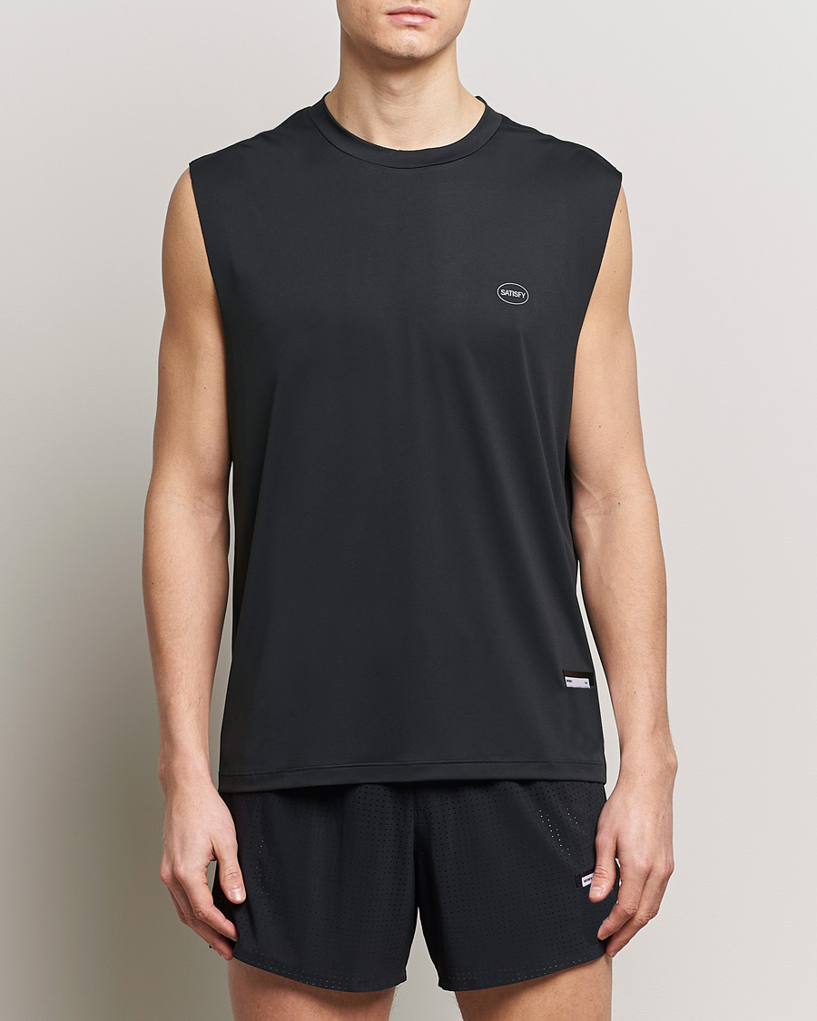 Satisfy AuraLite Muscle Tee Black at CareOfCarl.com