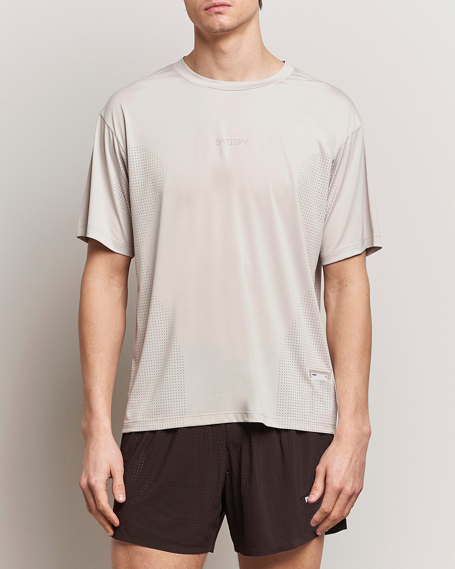 Men | T-Shirts | Satisfy | AuraLite Air T-Shirt Mineral Dolomite