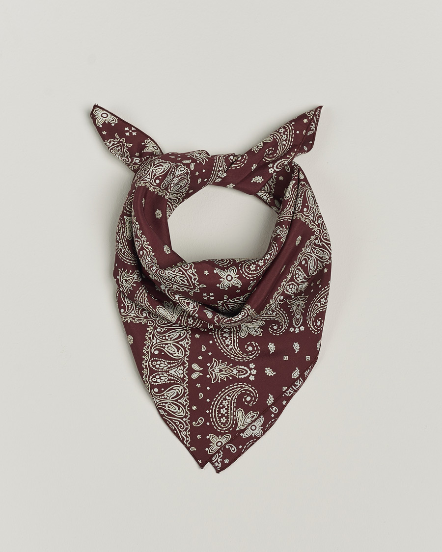Men | Satisfy Japanese Rayon Bandana Mahogany | Satisfy | Japanese Rayon Bandana Mahogany