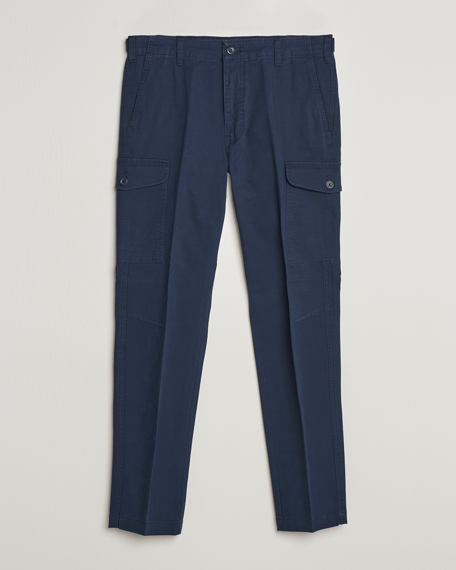 Men | Trousers | Dockers | Slim Cotton Cargo Pants Navy