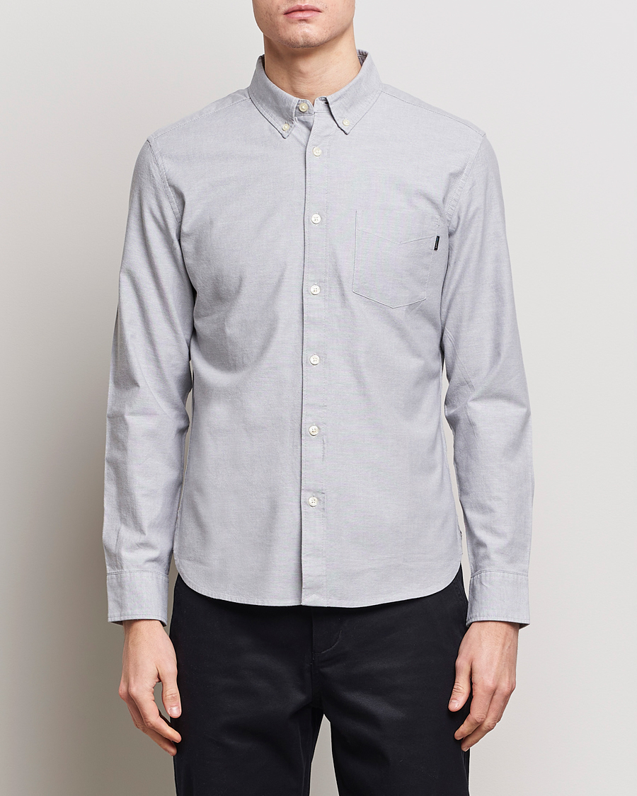 Men | Dockers | Dockers | Cotton Stretch Oxford Shirt Mid Grey Heather