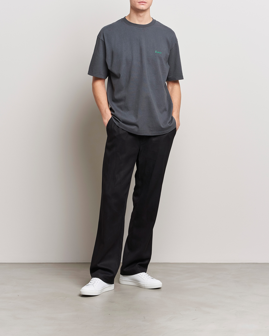 Men | T-Shirts | Palmes | Dyed T-Shirt Washed Grey