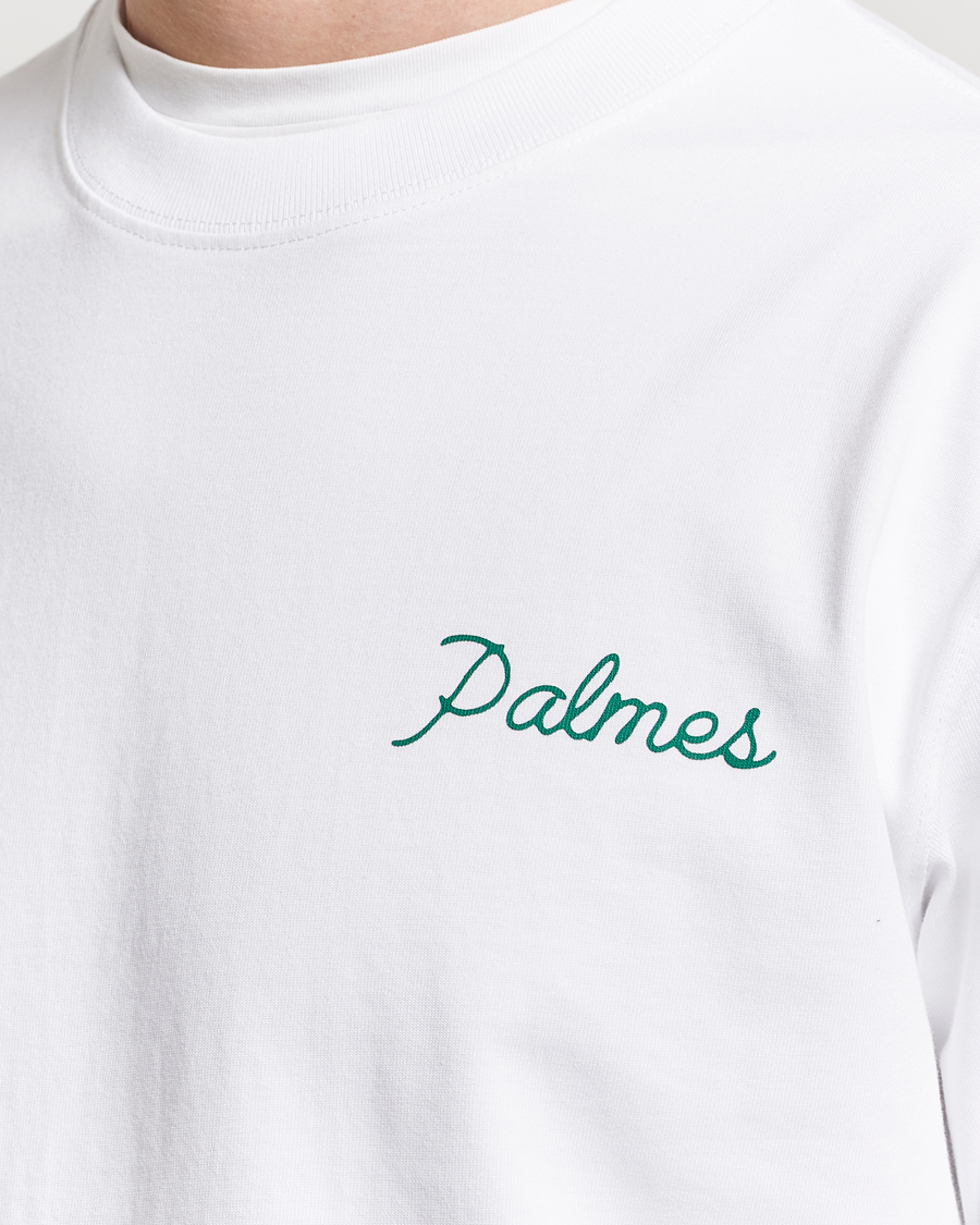 Men | T-Shirts | Palmes | Sunset Long Sleeve T-Shirt White