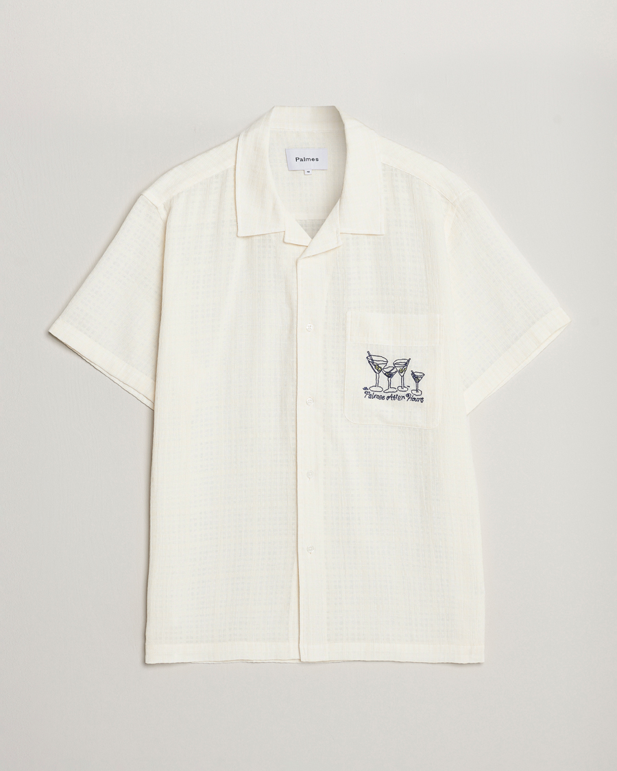 Men | Shirts | Palmes | Martini Short Sleeve Shirt Off White