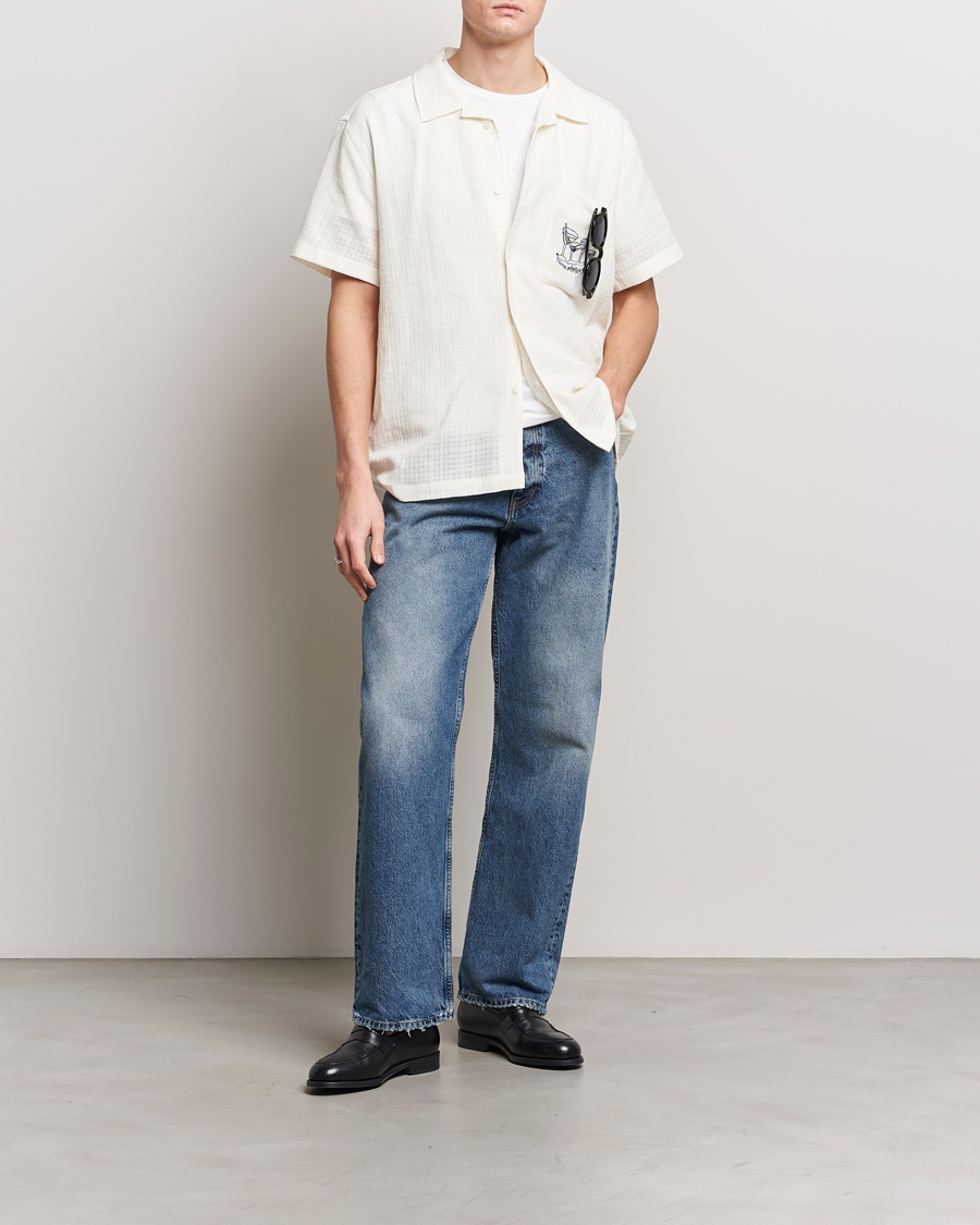 Men | Shirts | Palmes | Martini Short Sleeve Shirt Off White