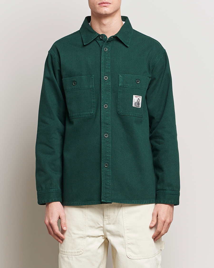 Men | Clothing | Palmes | Roland Overshirt Bottle Green