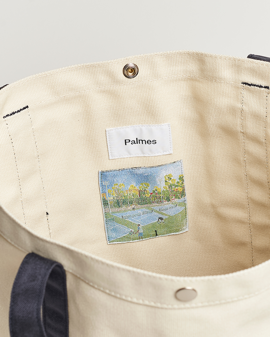 Men | Palmes Society Tote Bag White/Navy | Palmes | Society Tote Bag White/Navy