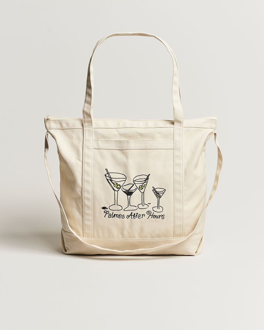 Men | Palmes Martini Zip Tote Bag Off White | Palmes | Martini Zip Tote Bag Off White