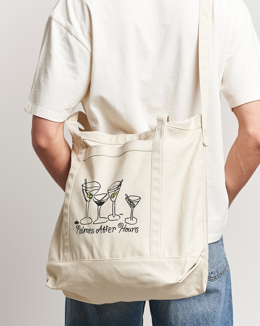 Men | Palmes Martini Zip Tote Bag Off White | Palmes | Martini Zip Tote Bag Off White