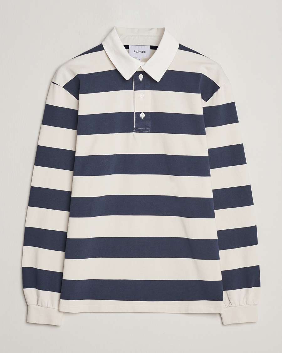 Men | Sweaters & Knitwear | Palmes | Colt Rugby Shirt Navy/White