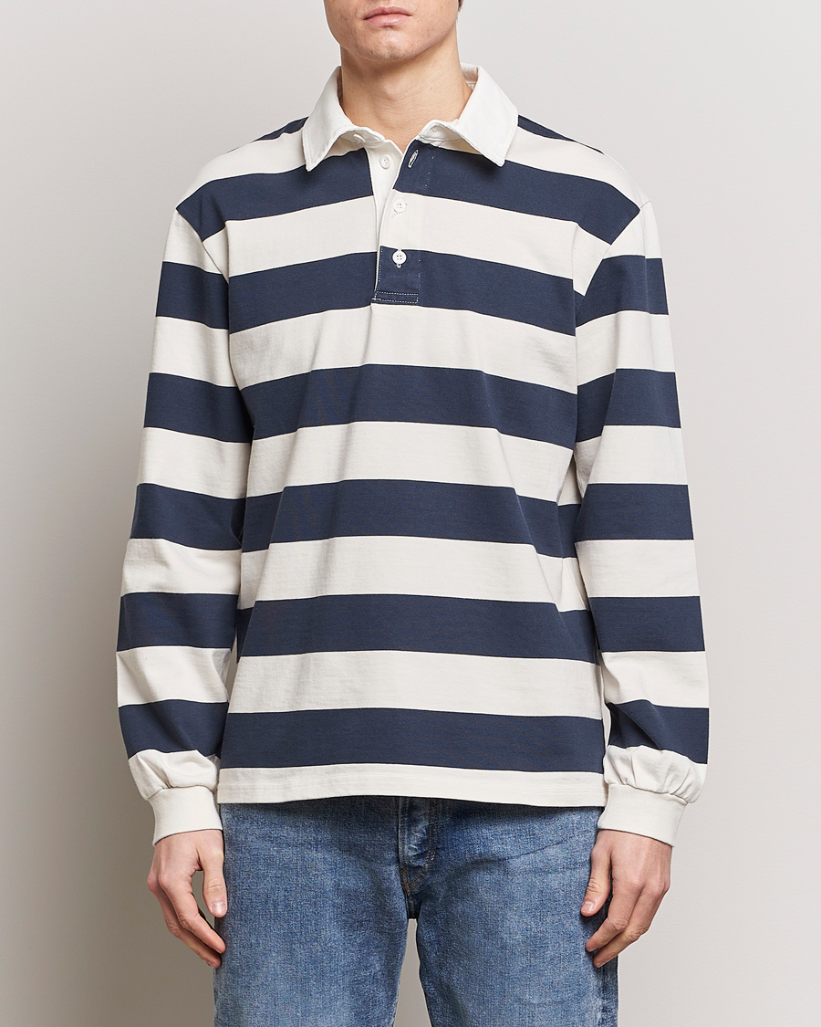 Men | Sweaters & Knitwear | Palmes | Colt Rugby Shirt Navy/White