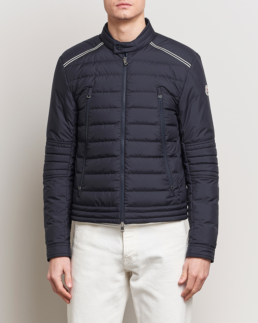 Men | Contemporary jackets | Moncler | Perial Biker Jacket Navy